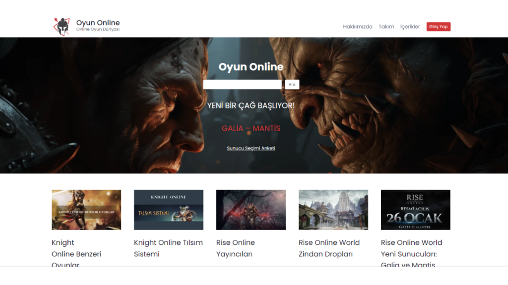 Proje Oyun Online